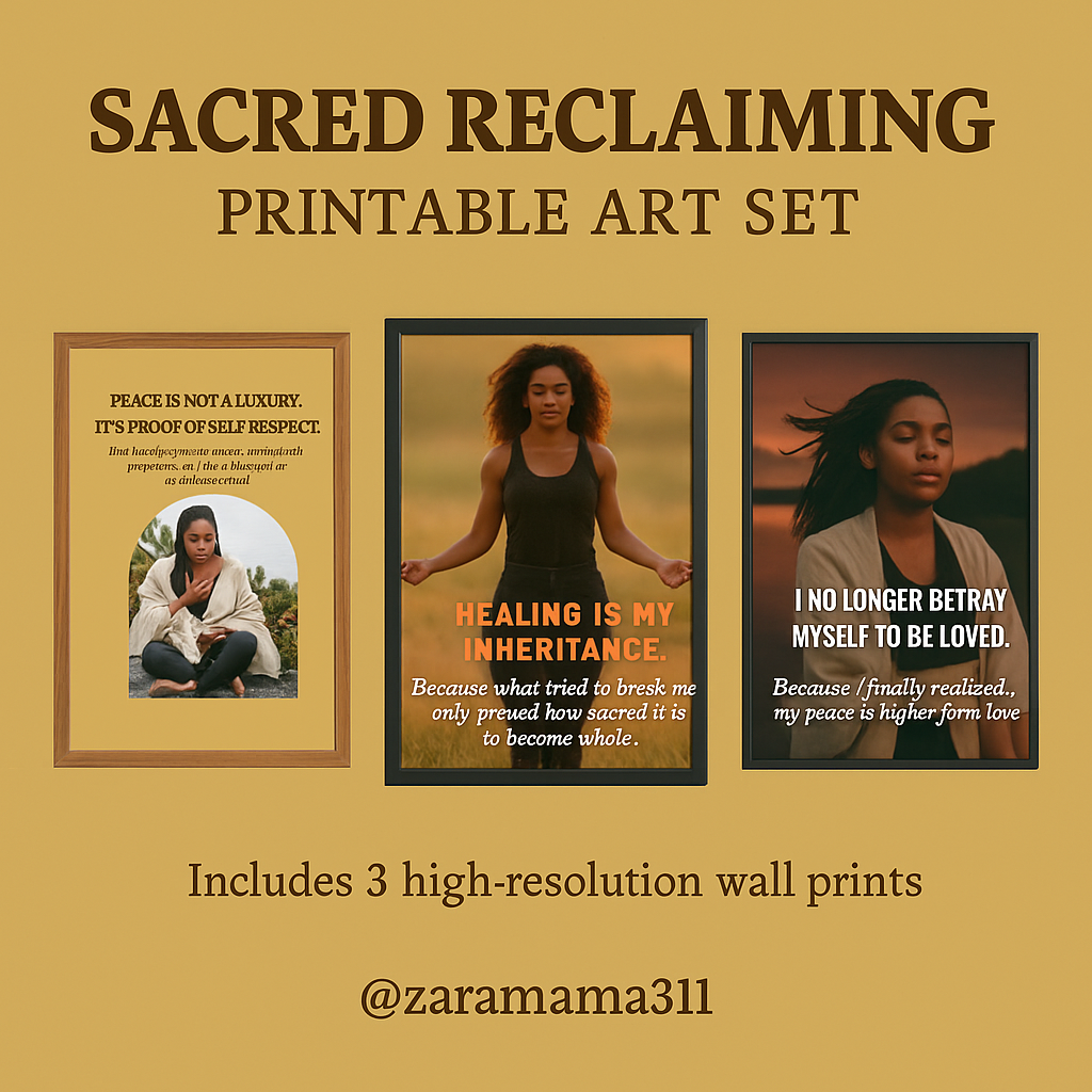 Sacred Reclaiming – Printable Wall Art Set (3 Pieces)